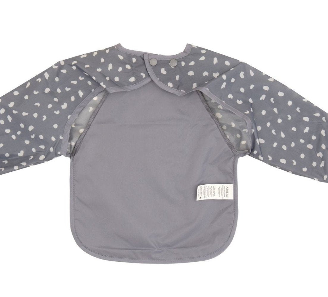 All4Ella Long Sleeve Bib - Grey