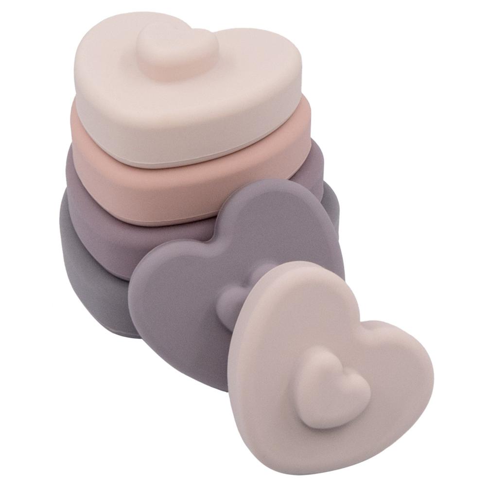 Playground Silicone Heart Stacking Tower
