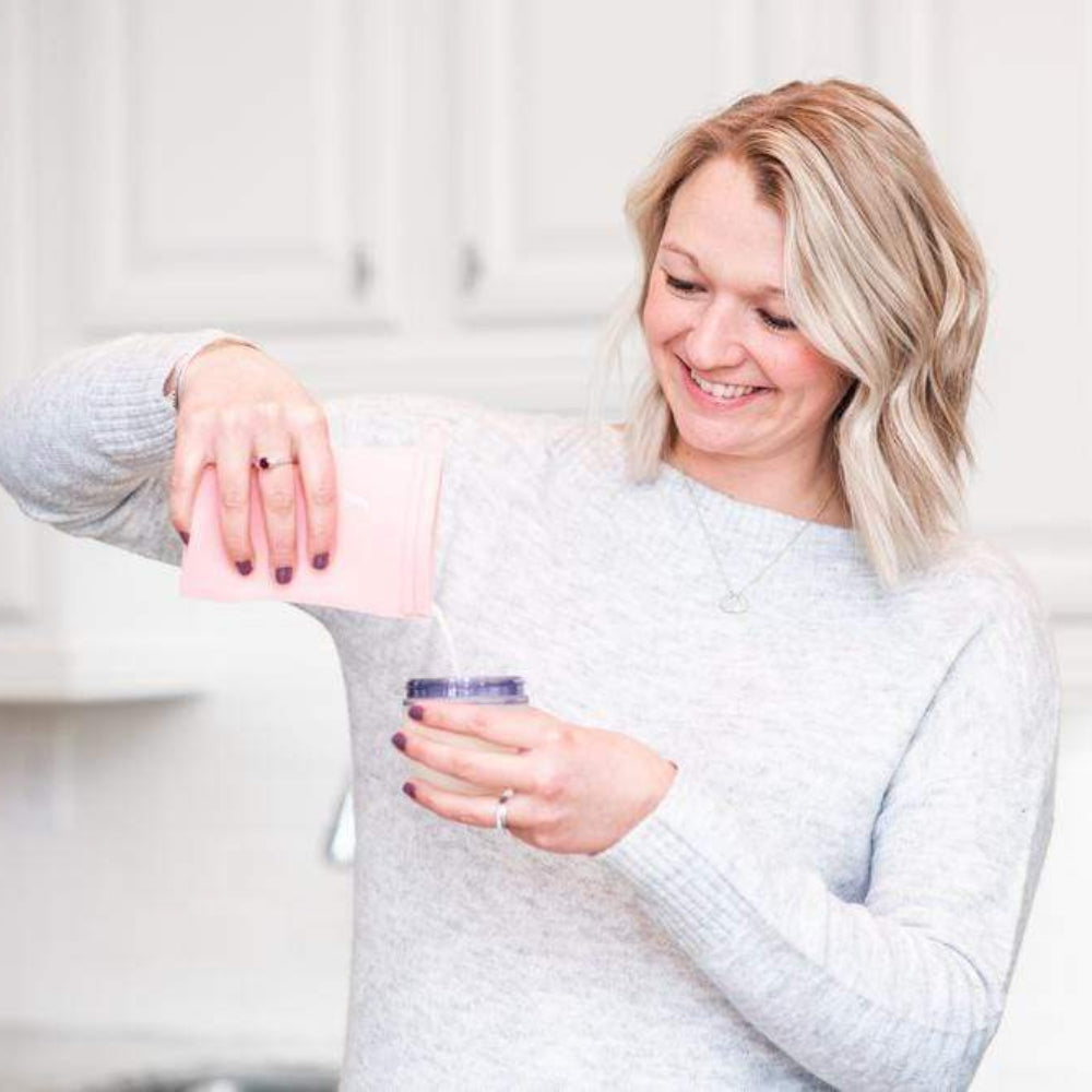 Junobie Reusable Silicone Breastmilk Storage Bags - 2 pk - Grey