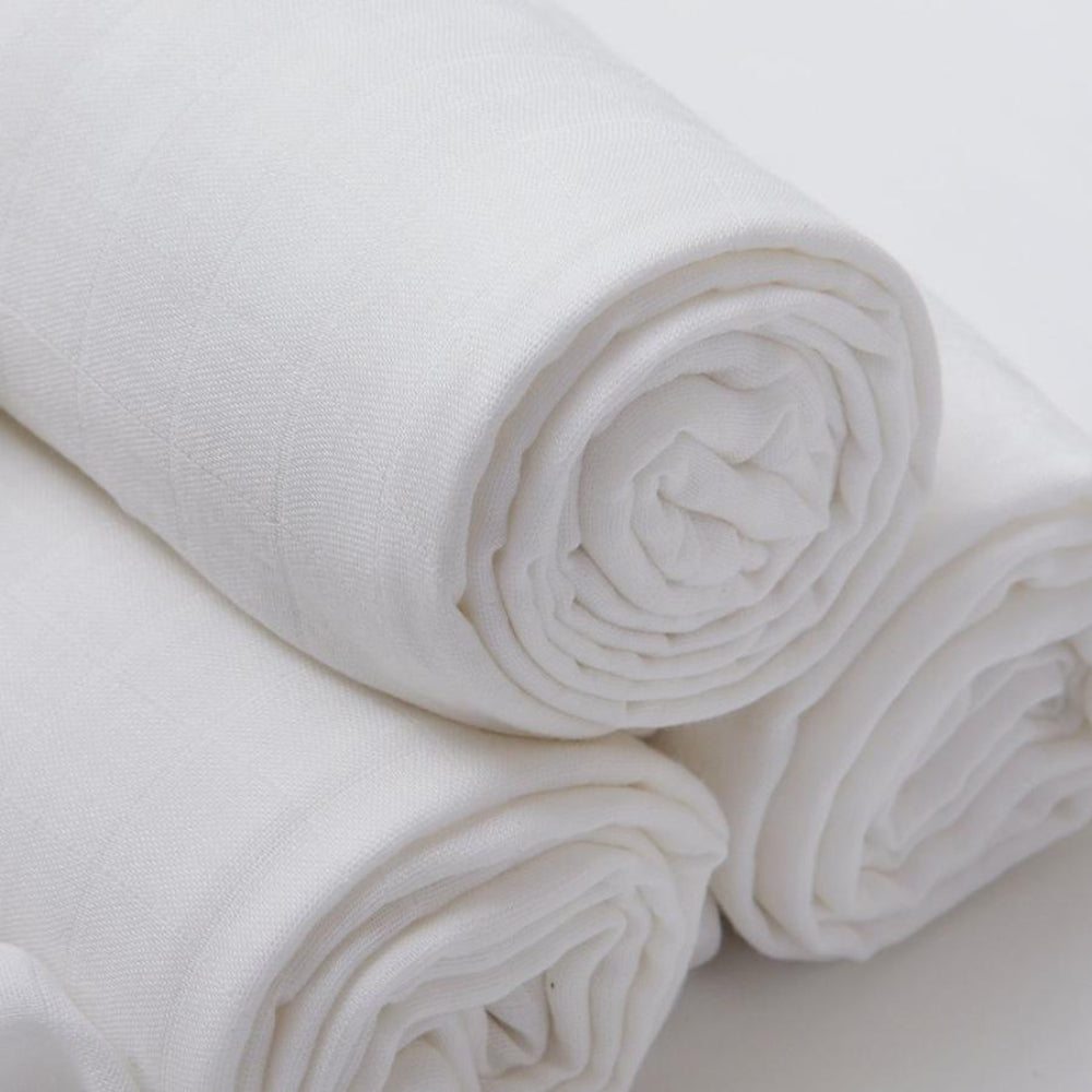 Little Bamboo Muslin Wraps 3 Pk - Natural