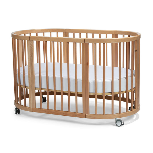 Cocoon Lolli Sprout 4 in 1 Cot with Mattresses - Natural