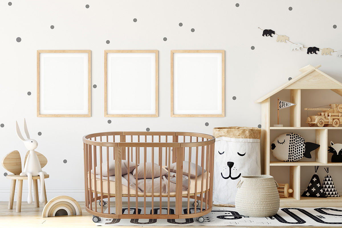 Cocoon Lolli Sprout 4 in 1 Cot with Mattresses - Natural