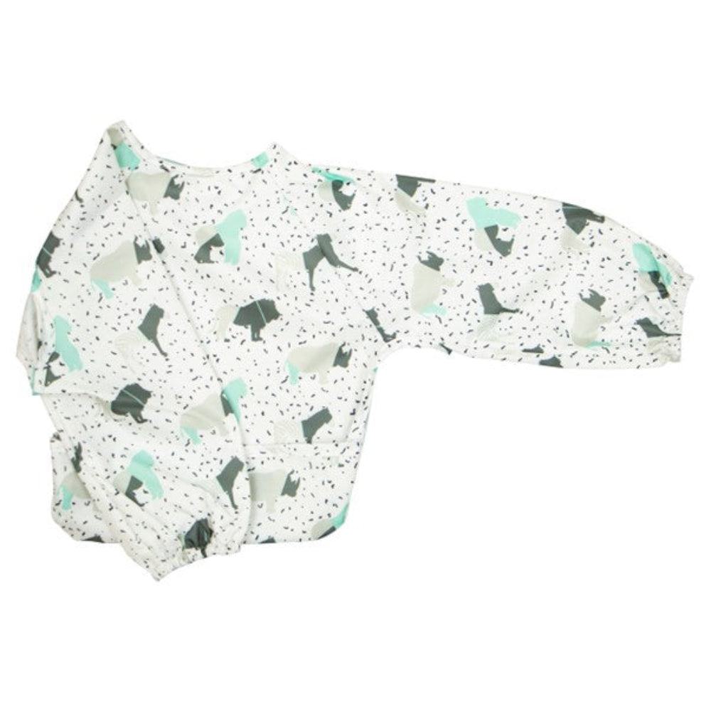 Silly Billyz Wipe Clean Long Sleeve Nylon Pocket Bib Animals