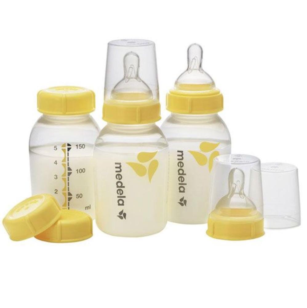 Medela Breastmilk Bottle 150ml 3 pk with Wide Base Teat