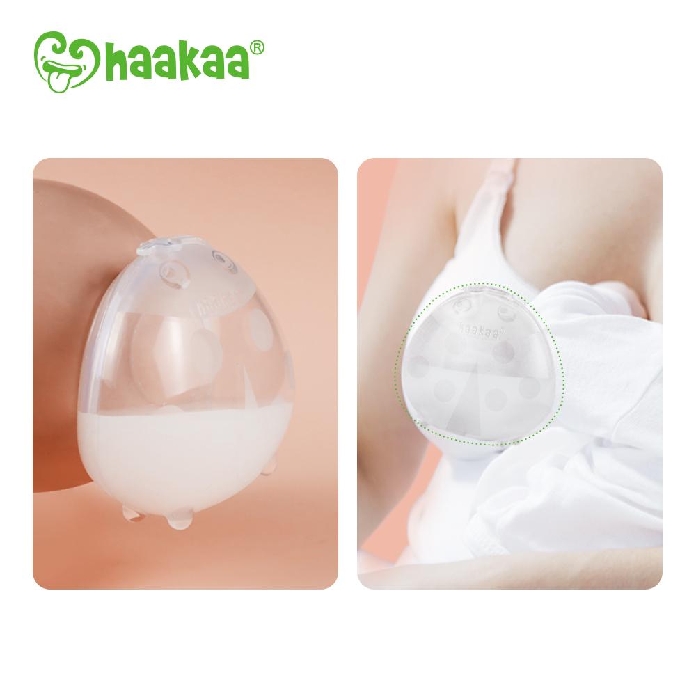 Haakaa Silicone Breast Milk Collector - 2 pk with FREE Carry Case