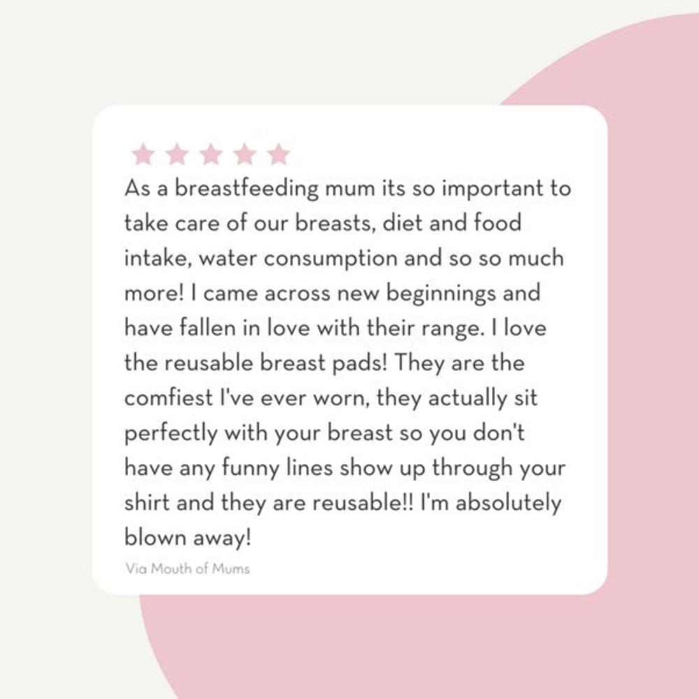 New Beginnings Washable Bamboo Breast Pad 8 Pk