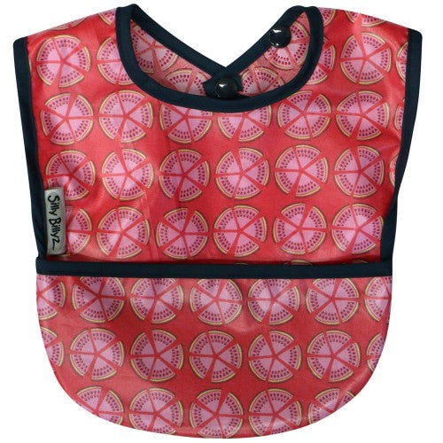 Silly Billyz Wipe Clean Pocket Bib 3 Pk Girl