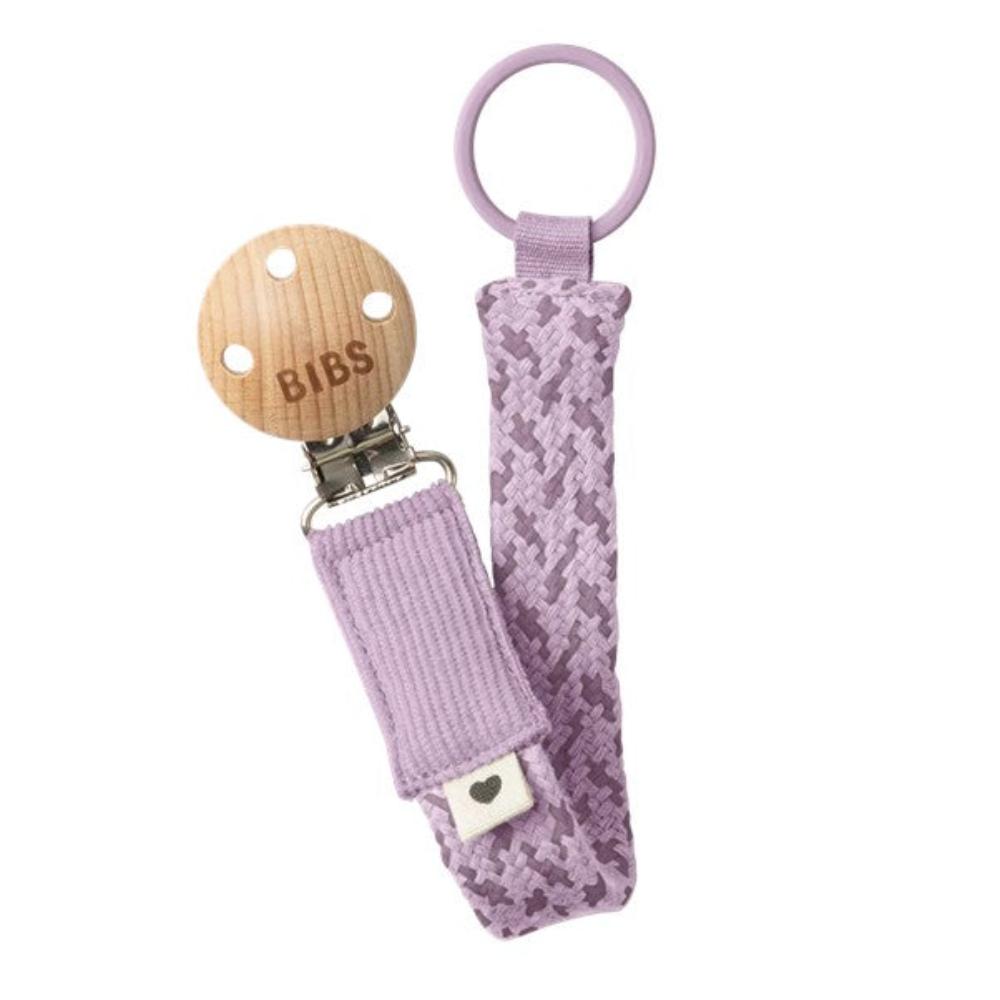 Bibs Paci Braid Violet Sky/ Mauve