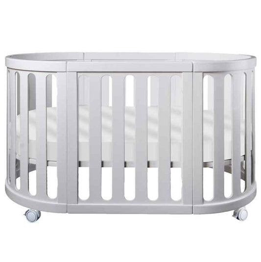 Cocoon Nest Cot with Mattresses - White