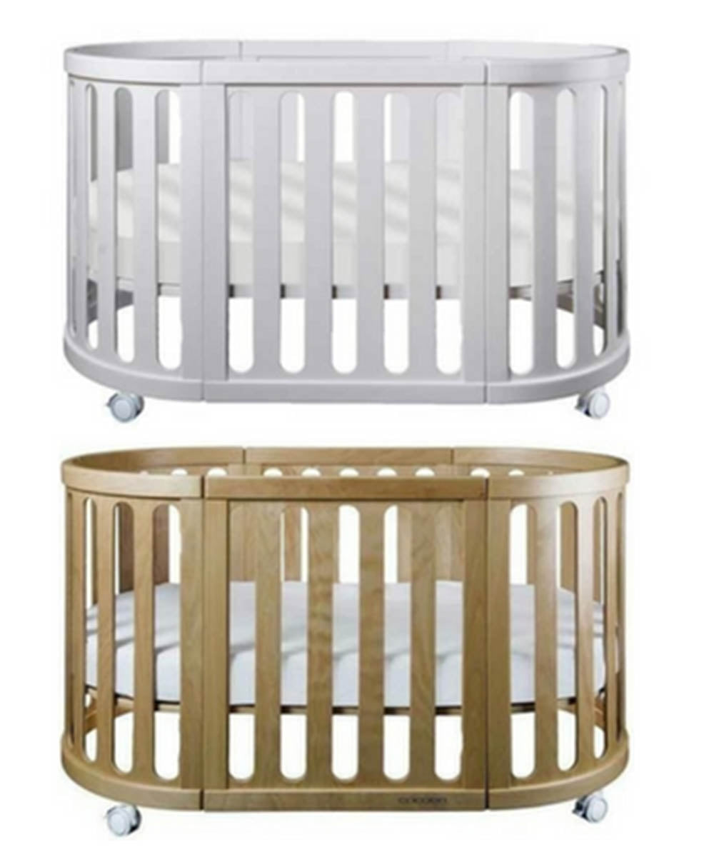 Cocoon Nest Cot with Mattresses - White