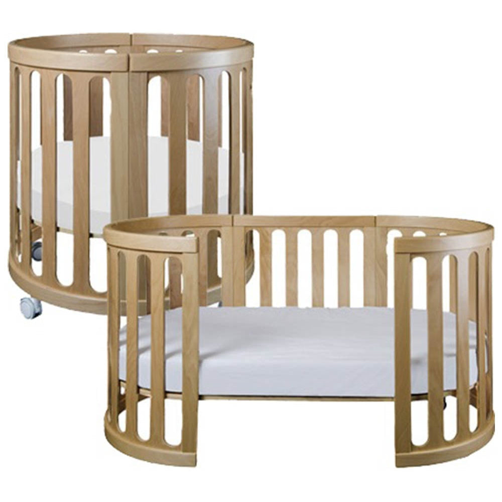 Cocoon Nest Cot with Mattresses - Natural