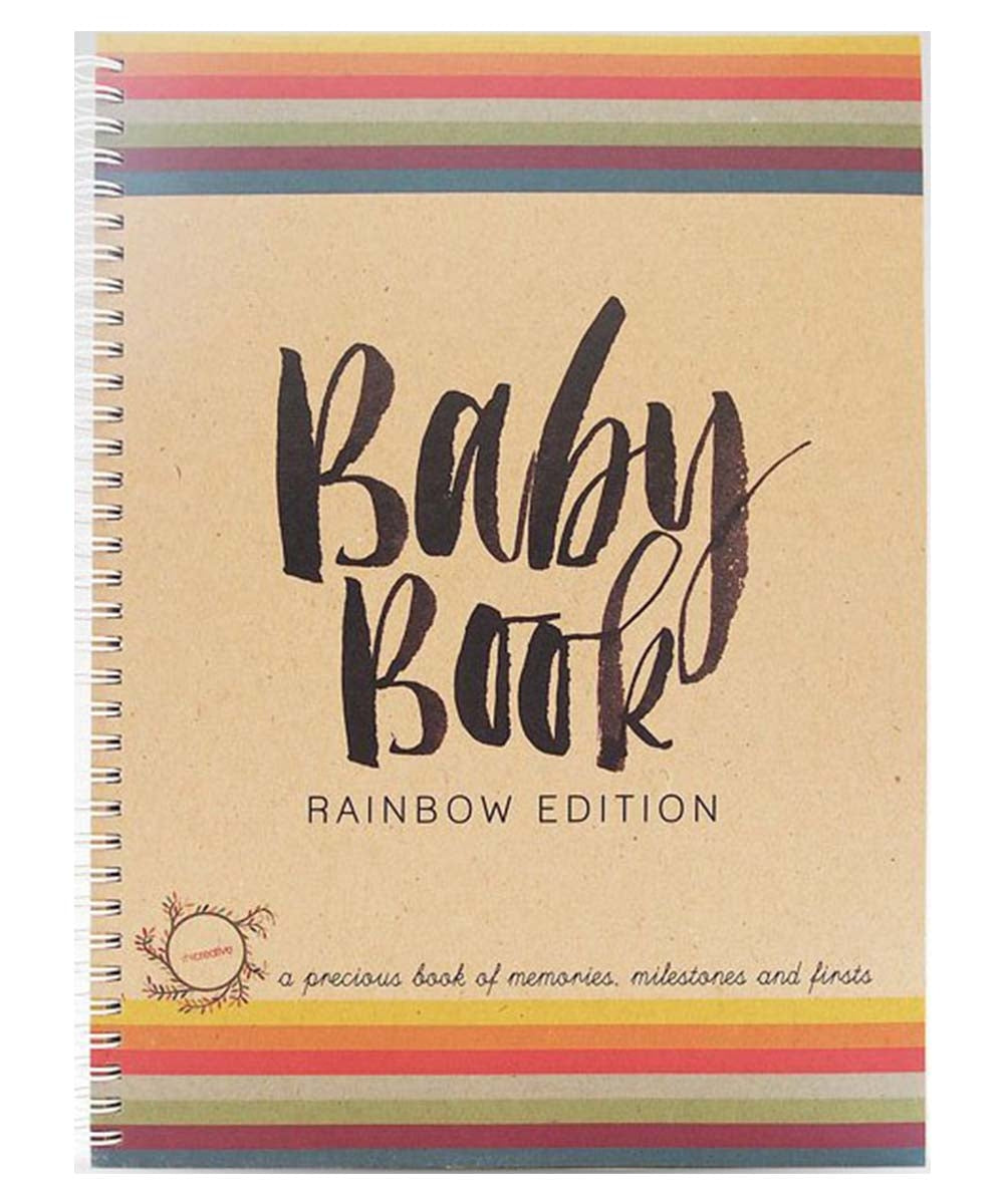 Baby Memory Book Rainbow Design Keepsake Record Growth First Year Milestone  Pregnancy Journal Scrapbook Notebook for New Parents