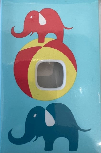 Clip On Neo Dress Up For Light Switches Blue/Elephant