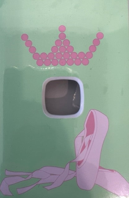 Clip On Neo Dress Up For Light Switches Green/Ballet Shoes