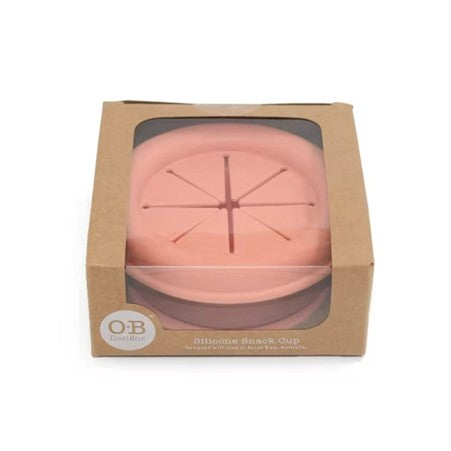 OB Designs Silicone Snack Cup - Peach