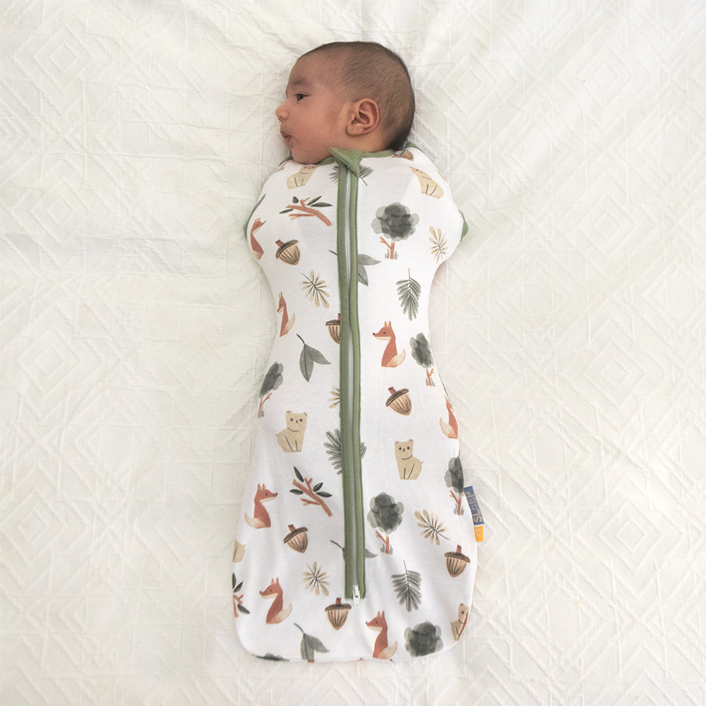 Living Textiles Forest Retreat Zip Up Swaddle 0.2 Tog