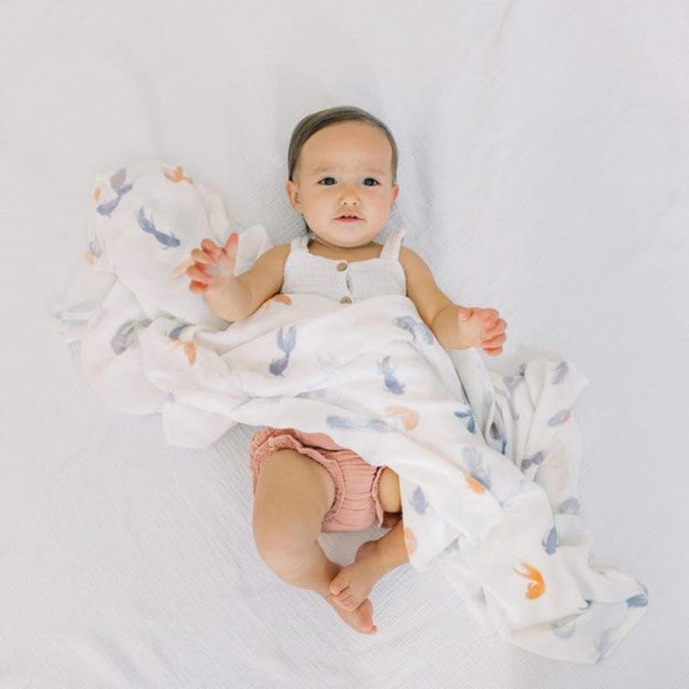 Aden+anais 3 pk Silky Soft Bamboo Swaddles - Koi Pond
