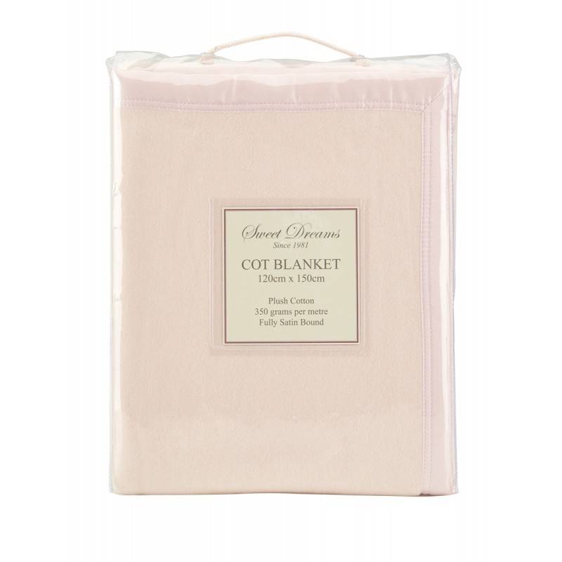 Sweet Dreams Cotton Fleece Cot Blanket