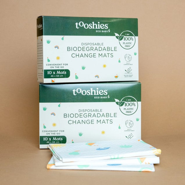 Tooshies Biodegradable Change Mats 10 pk