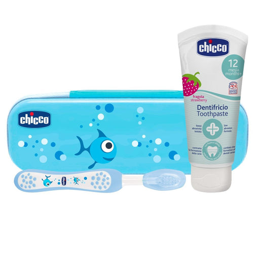 Chicco Toothbrush & Toothpaste Set - Blue