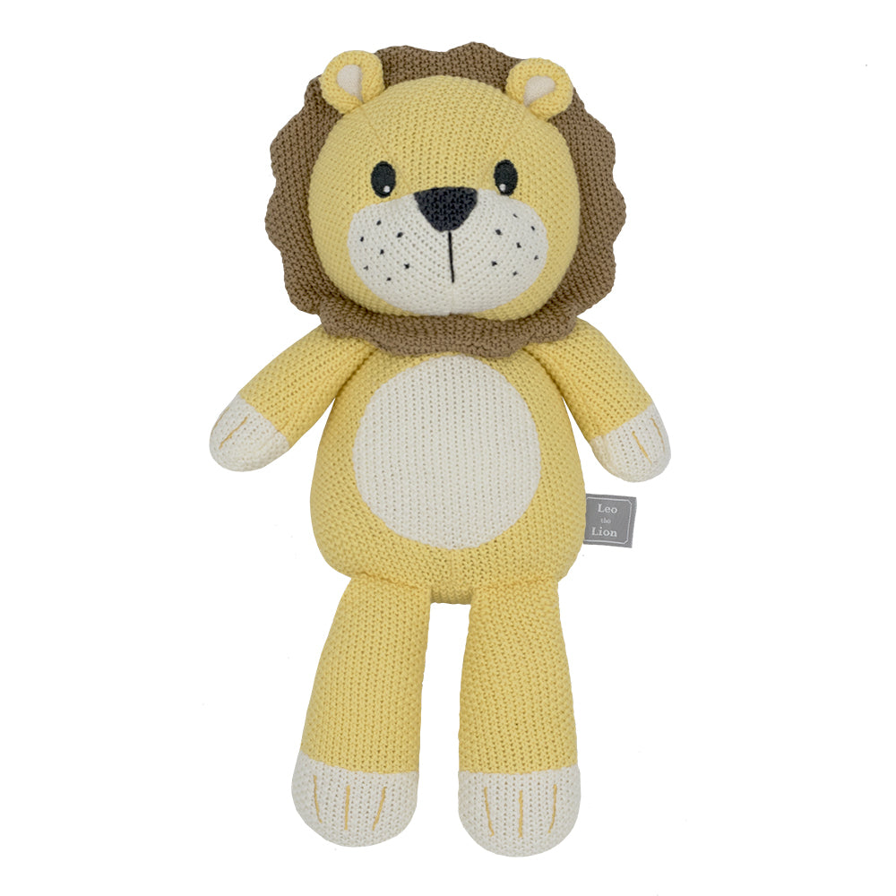 Living Textiles Whimsical Knitted Toy - Leo the Lion