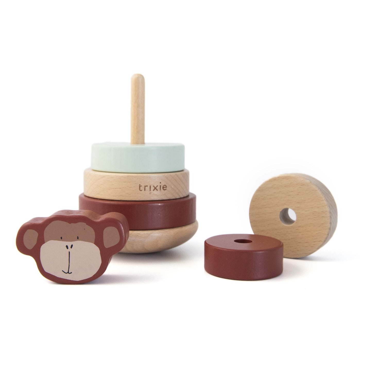 Trixie Wooden Stacking Toy - Mr Monkey