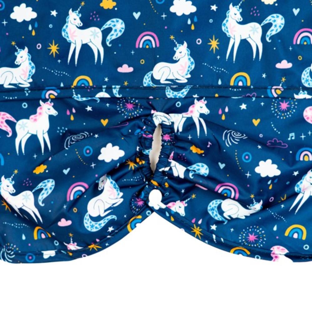 Silly Billyz Long Sleeve Nylon Highchair Hugger Bib - Unicorn