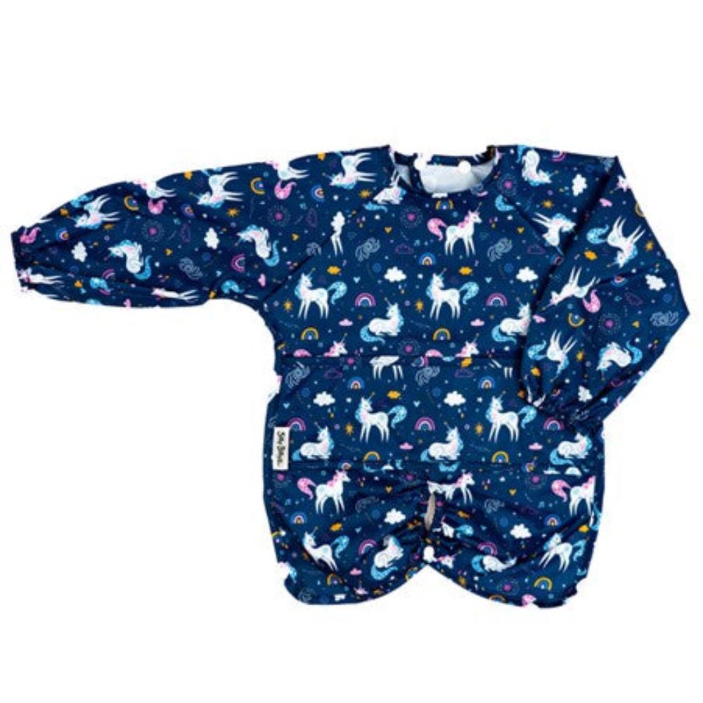Silly Billyz Long Sleeve Nylon Highchair Hugger Bib - Unicorn