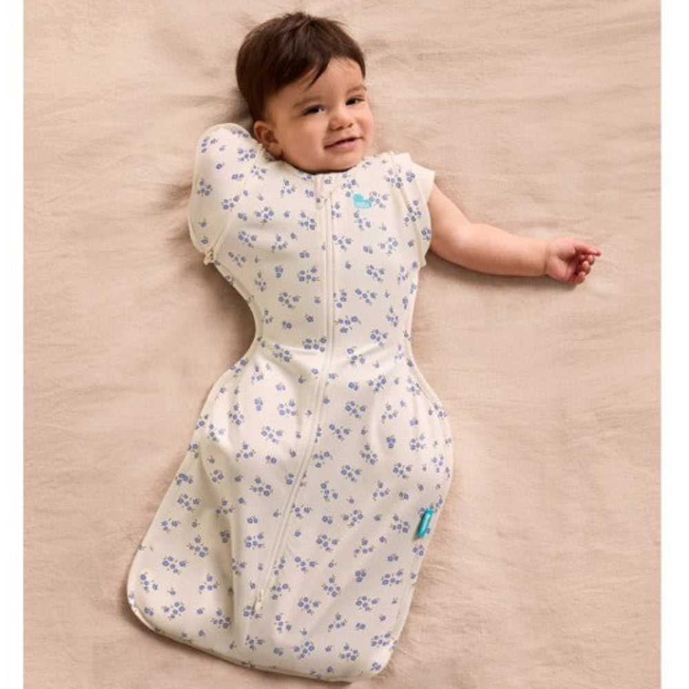 Love To Dream Swaddle Up Transition Bag 1.0 Tog Cotton Fleece - Meadow Jacaranda