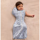 Love To Dream Swaddle Up Transition Bag 1.0 Tog Cotton Fleece - Turtally Mist Blue