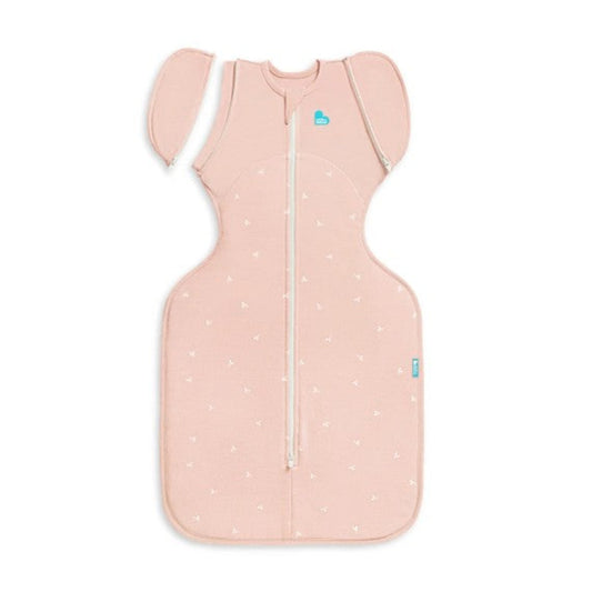 Love To Dream Swaddle Up Transition Bag 1.5 Tog Cotton Fleece - Blush Twigs