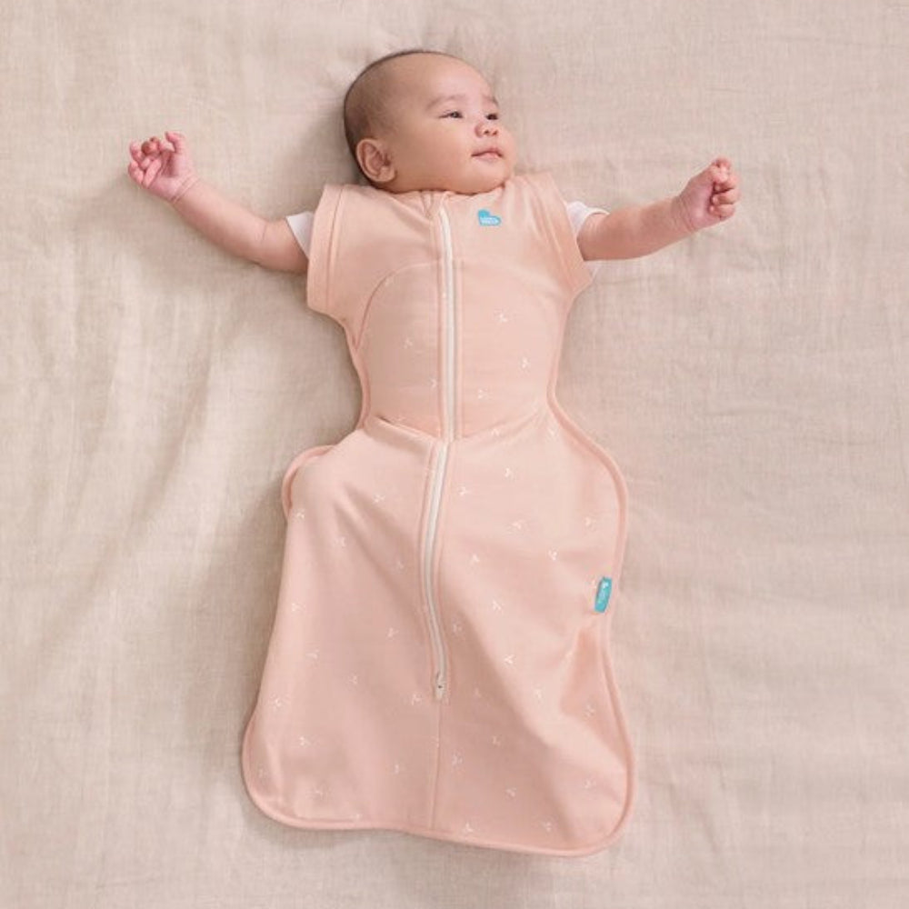 Love To Dream Swaddle Up Transition Bag 1.5 Tog Cotton Fleece - Blush Twigs