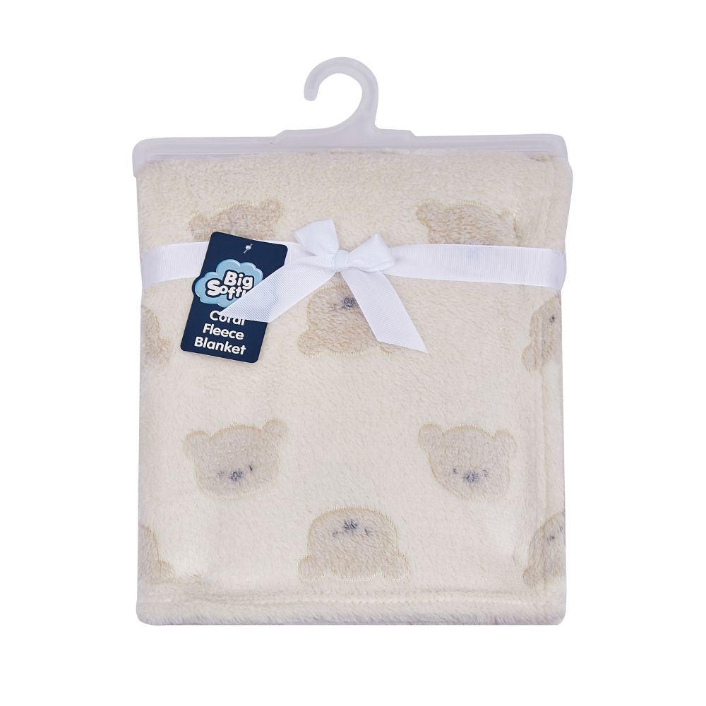 Big Softies Coral Fleece Blanket - Bear
