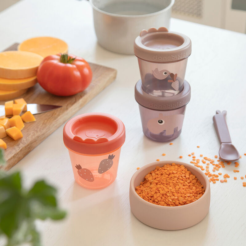 Done by Deer Baby Food Containers - 3 pce Ozzo Powder