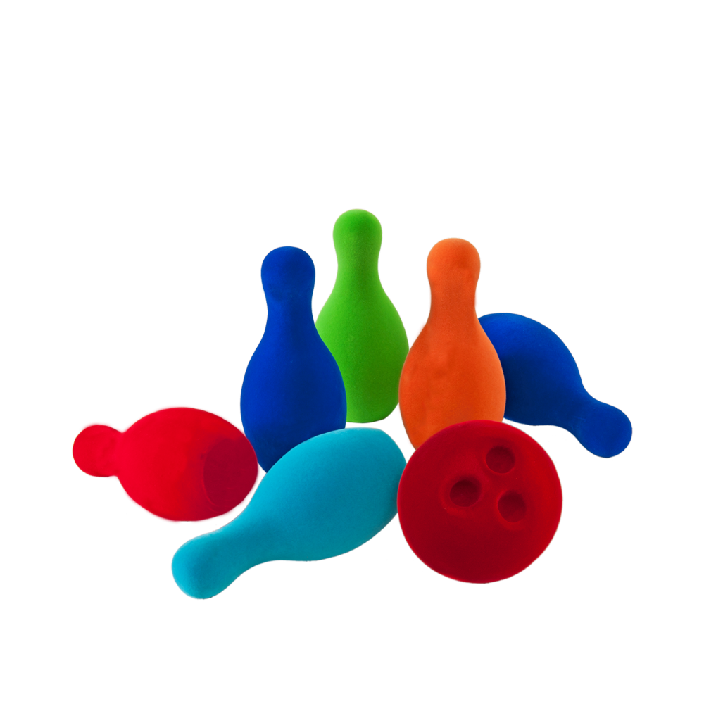 Rubbabu Bowling Set - 14cm