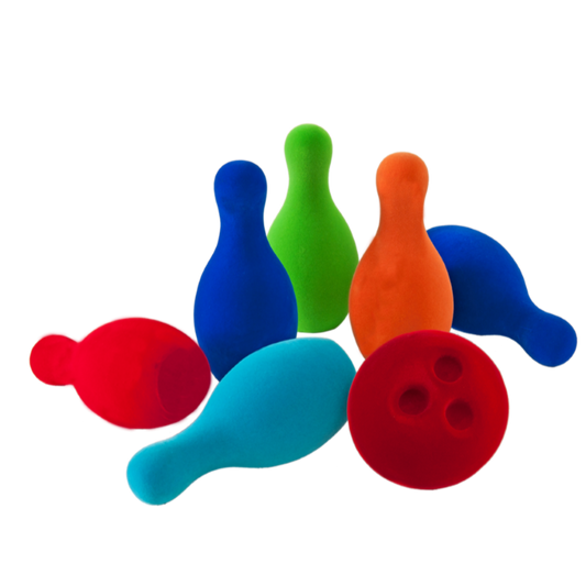 Rubbabu Bowling Set - 14cm