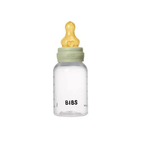 Bibs BPA Free Bottle 150ml Slow Flow - Latex Teat - Sage