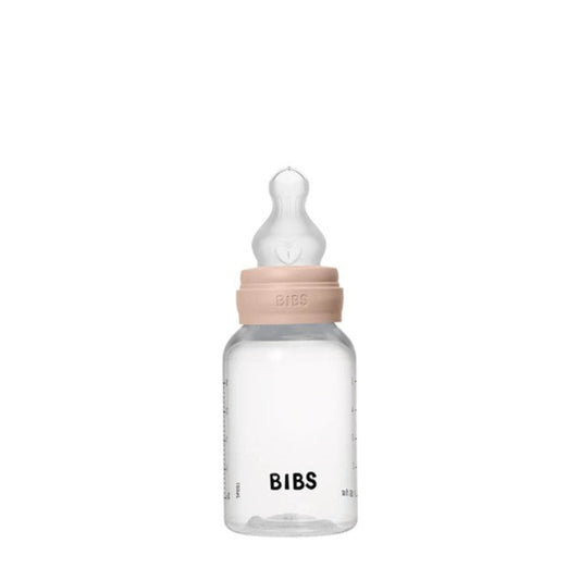 Bibs BPA Free Bottle 150ml Slow Flow - Silicone Teat - Blush
