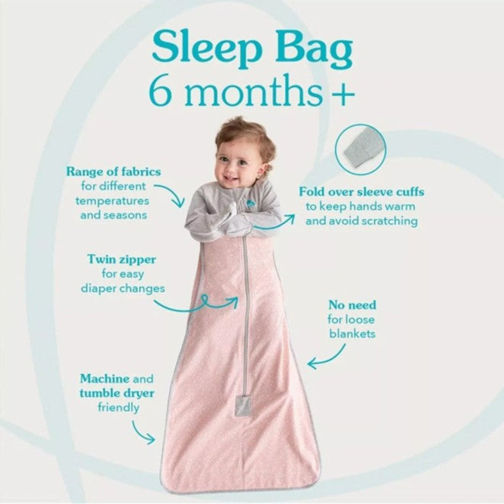 Love To Dream Sleep Bag 2.5 Tog - Pebbles - Storm Blue