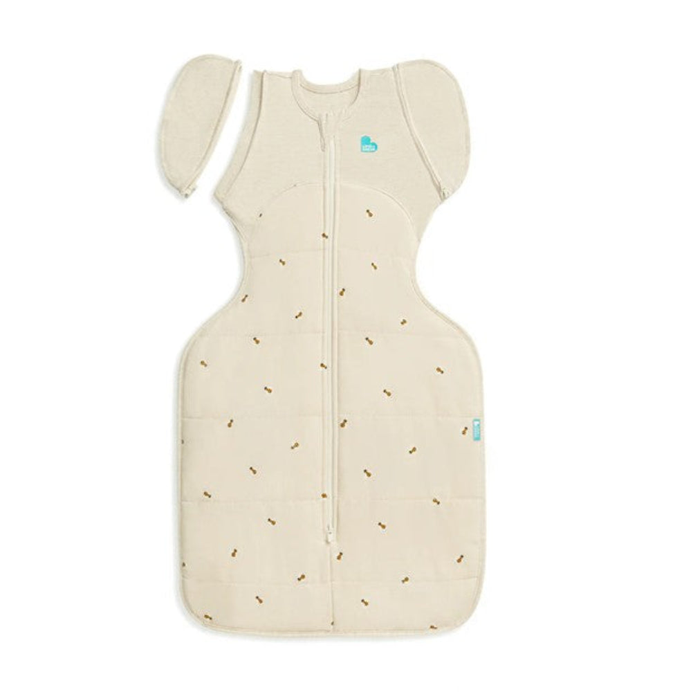 Love To Dream Swaddle Up Transition Bag Warm 2.5 Tog - Bees - Oatmeal