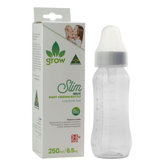 Grow Rnd Bottle Reusable 250ml Clear
