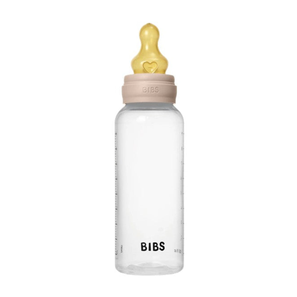 Bibs BPA Free Bottle 270ml Medium Flow - Latex Teat - Blush
