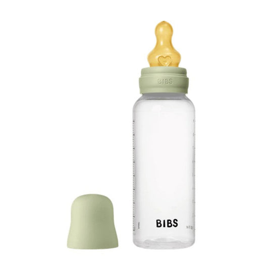 Bibs BPA Free Bottle 270ml Medium Flow - Latex Teat - Sage