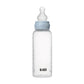 Bibs BPA Free Bottle 270ml Medium Flow - Silicone Teat - Baby Blue