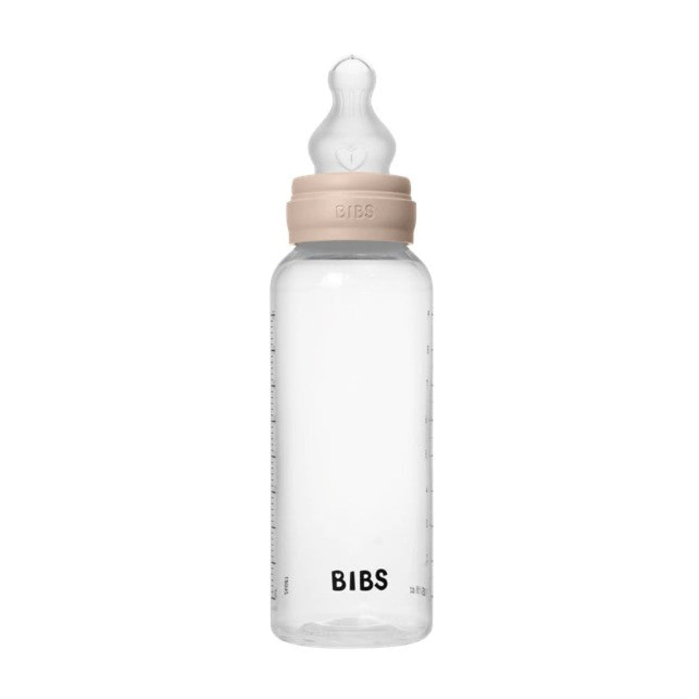 Bibs BPA Free Bottle 270ml Medium Flow - Silicone Teat - Blush