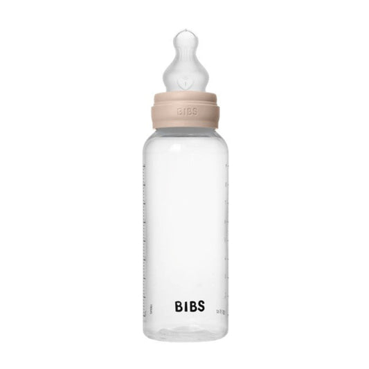 Bibs BPA Free Bottle 270ml Medium Flow - Silicone Teat - Blush