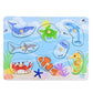 Koala Dream 2 in 1 Sea Animals Wooden Peg Puzzle