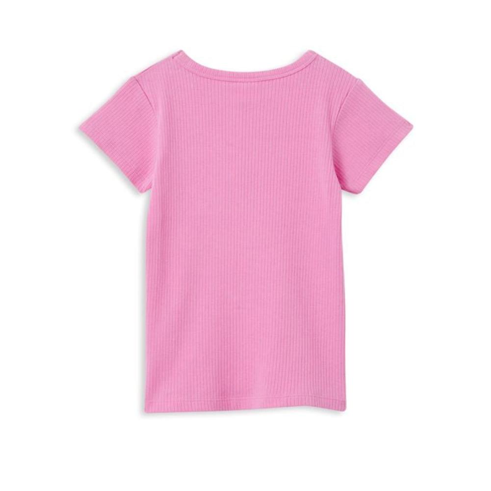 Milky Clothing Pink Rib Tee - Girls