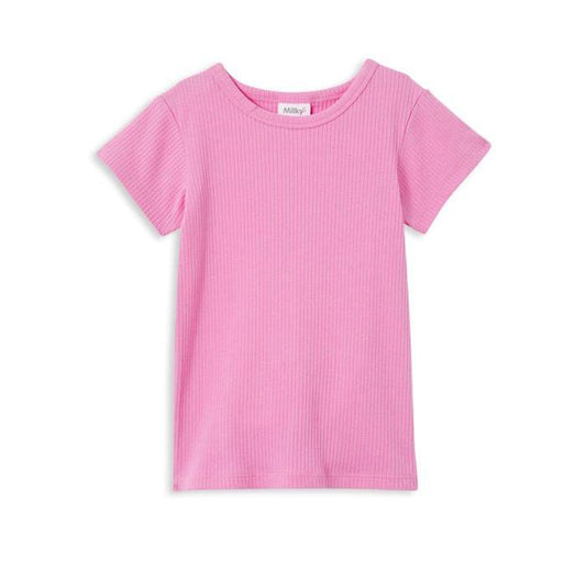 Milky Clothing Pink Rib Tee - Infants