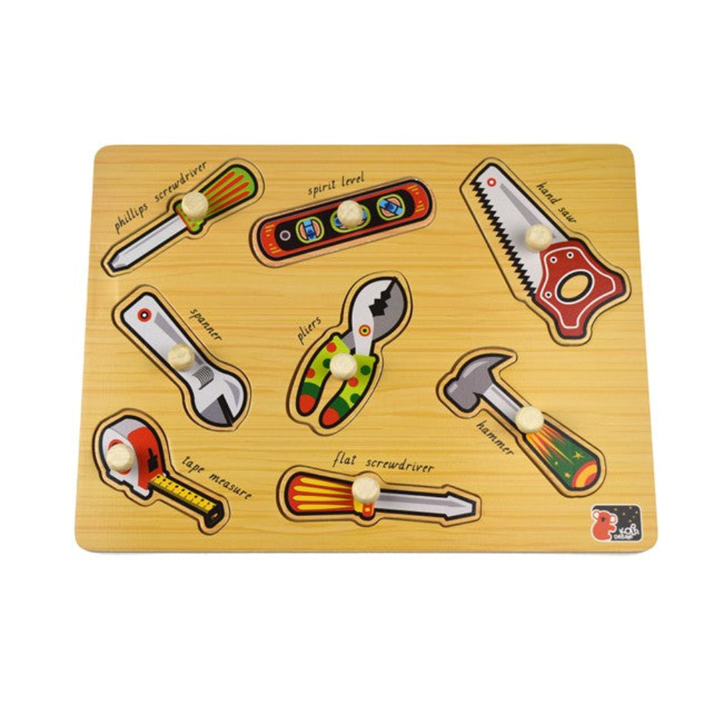 Koala Dream 2 in 1 Wooden Tools Peg Puzzle